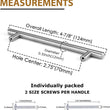 2.75"(70mm) Center to Center Custom Door Hardware and Handles (4-7/8" Length，2.75" Custom Hole Center)