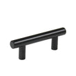 10 Pack 2.75"(70mm) Center to Center Matte Black Stainless Steel Kitchen Drawer Pulls