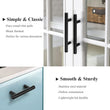 2.75"(70mm) Center to Center Matte Black Stainless Steel Kitchen Cabinet Handles