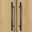 6"(152mm) Center To Center Matte Black Cabinet Pulls (8-1/2" Length，Black)