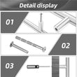 2.75"(70mm) Center to Center Custom Door Hardware and Handles (4-7/8" Length，2.75" Custom Hole Center)