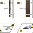 2.75"(70mm) Center to Center Custom Door Hardware and Handles (4-7/8" Length，2.75" Custom Hole Center)