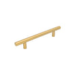 6"(152mm) Center To Center Brushed Brass Cabinet Pulls (8-1/2" Length，Gold)