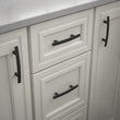 5 inch(C-C) Matte Black Kitchen Drawer Pulls Arch Cabinet Handles