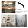 300 Pack 3.25 Inch(C-C) Matte Black Cabinet Pulls (3.25", Customized Size)