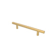 6"(152mm) Center To Center Brushed Brass Cabinet Pulls (8-1/2" Length，Gold)