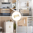 11-1/3in Brushed Brass Drawer Pulls,Brushed Gold Cabinet Pulls Gold Hardware for Cabinets(288mm, Hole Centers)