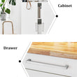 Brushed Nickel Cabinet Pulls，Modern Kitchen Square Cabinet Handles，Stainless Steel Drawer Pulls，Satin Nickel Cabinet Pulls