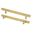 Brushed Brass Cabinet Pulls Gold Cabinet Pulls - 6-1/4" Inch (160mm) Hole Centers