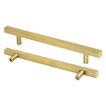 Brushed Brass Cabinet Pulls Gold Cabinet Pulls - 6-1/4