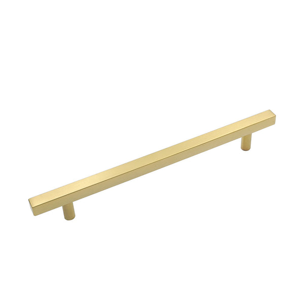 Brushed Brass Cabinet Pulls Gold Cabinet Handles - 8-4/5" Inch (224mm) Hole Centers