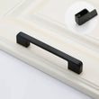 Black Cabinet Pulls，Square Cabinet Handle Drawer Pulls，Zinc Alloy Kitchen Cabinet Pulls(96mm,128mm,160mm,192mm,224mm,256mm,320mm)