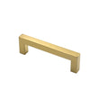 4in Cabinet Handles Drawer Pulls，Brushed Brass Cabinet Pulls Gold Drawer Pulls(102mm, Hole Centers)
