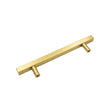 Brushed Brass Cabinet Pulls Gold Cabinet Pulls - 5" Inch (128mm) Hole Centers