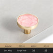 Brushed Brass Round Cabinet Knob，Gold Drawer Dreeser Pull，1.25 inch Diameter，Unique Style for Modern Home Décor