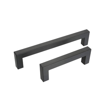 5 Inch Black Square Kitchen Cabinet Handles Cabinet Pulls - Kitchen Cabinet Hardware for Cabinet Door ,Drawers,Cupboard and Wardrobe