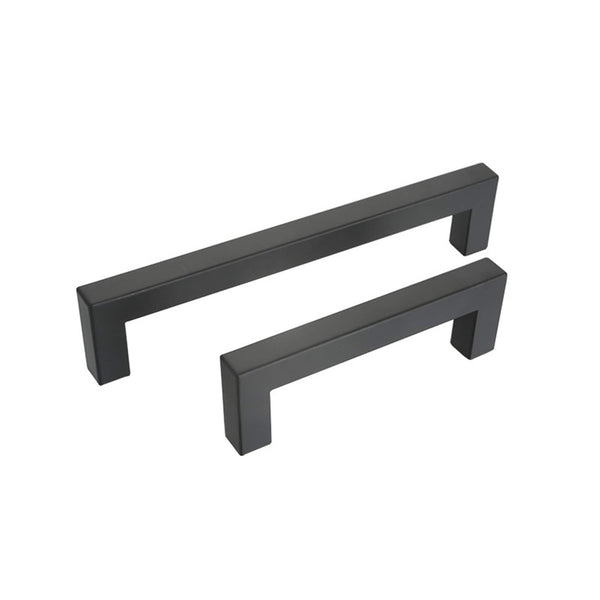 5 Inch Black Square Kitchen Cabinet Handles Cabinet Pulls - Kitchen Cabinet Hardware for Cabinet Door ,Drawers,Cupboard and Wardrobe