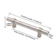 3-3/4"(96mm) Hole Center Cabinet Handles Pulls for Kitchen Stainless Steel Brushed Nickel Drawer Pulls ( 6" Length ）